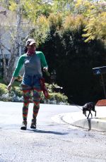 SARAH SILVERMAN Out with Her Dog in Los Feliz 03/26/2021