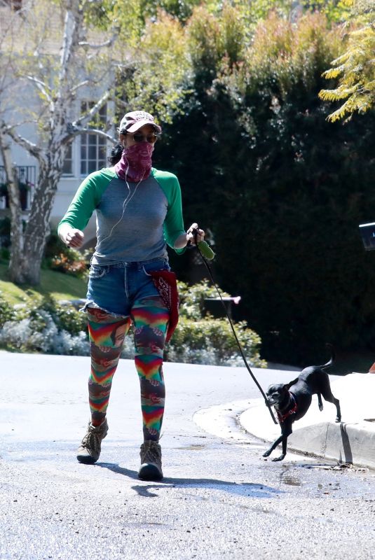 SARAH SILVERMAN Out with Her Dog in Los Feliz 03/26/2021