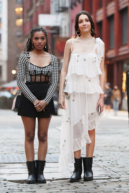 SAVANNAH LEE SMITH and ZION MORENO on the Set of Gossip Girl Reboot 03/25/2021