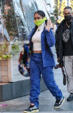SAWEETIE Out for Dinner at Avra in Beverly Hills 03/10/2021