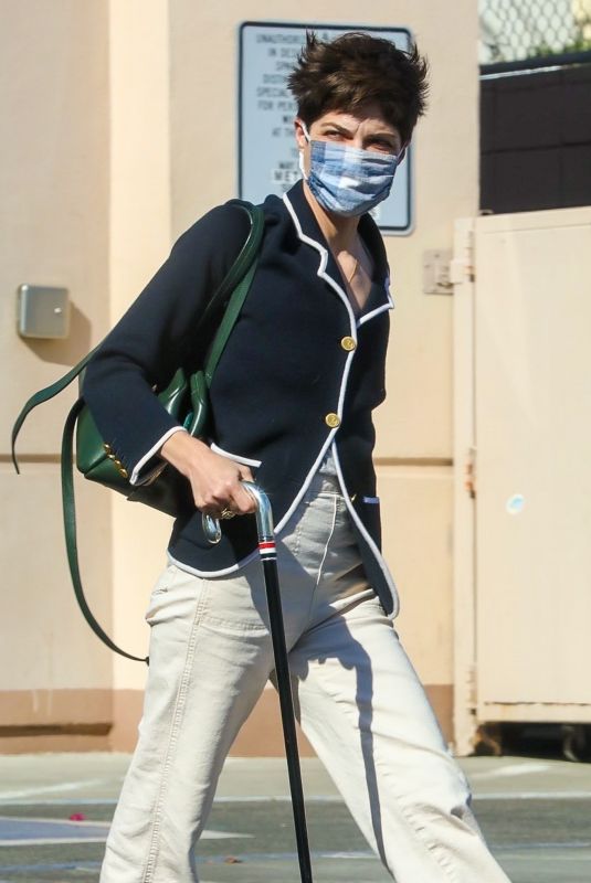 SELMA BLAIR at a Gas Station in Los Angeles 03/09/2021
