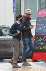 SELMA BLAIR Has Some Fun with Ron Carlson at Bristol Farms in Beverly Hills 03/04/2021