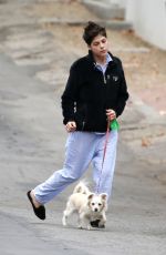 SELMA BLAIR Out with Her Dog at Beverly Hills Park 03/03/2021