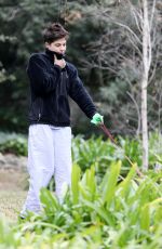SELMA BLAIR Out with Her Dog at Beverly Hills Park 03/03/2021