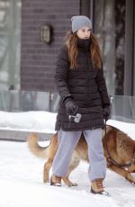 SHAIELENE WOODLEY Out with Her Dog in Montreal 02/25/2021