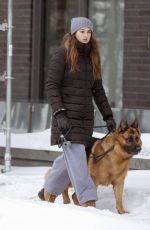 SHAIELENE WOODLEY Out with Her Dog in Montreal 02/25/2021