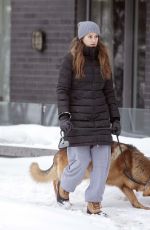 SHAIELENE WOODLEY Out with Her Dog in Montreal 02/25/2021