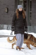 SHAIELENE WOODLEY Out with Her Dog in Montreal 02/25/2021