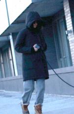 SHAILENE WOODLEY Out with Her German Shepherd in Montreal 03/16/2021