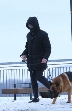 SHAILENE WOODLEY Out with Her German Shepherd in Montreal 03/16/2021