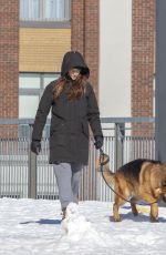 SHAILENNE WOODLEY Out with Her Dog in Montreal 03/04/2021