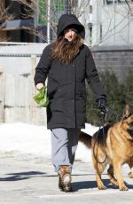 SHAILENNE WOODLEY Out with Her Dog in Montreal 03/04/2021