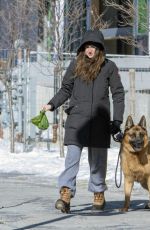 SHAILENNE WOODLEY Out with Her Dog in Montreal 03/04/2021