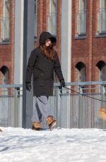 SHAILENNE WOODLEY Out with Her Dog in Montreal 03/04/2021