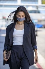 SHANINA SHAIK Arrives at a Meeting in West Hollywood 03/09/2021