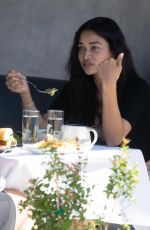 SHANINA SHAIK Out for Lunch at Crossroads Kitchen in Los Angeles 03/04/2021