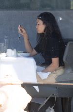 SHANINA SHAIK Out for Lunch at Crossroads Kitchen in Los Angeles 03/04/2021