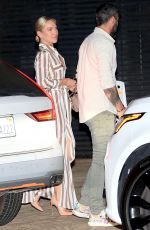 SHARNA BURGESS and Brian Austin Green at Nobu in Malibu 03/29/2021