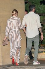 SHARNA BURGESS and Brian Austin Green at Nobu in Malibu 03/29/2021