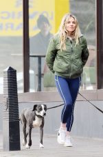 SIENNA MILLER Out with Her Dogs in London 03/14/2021