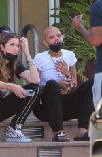 SLICK WOODS Out with Friends in Los Angeles 03/19/2021