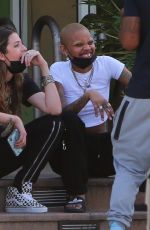 SLICK WOODS Out with Friends in Los Angeles 03/19/2021
