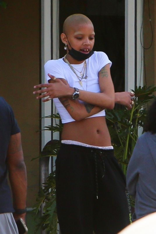 SLICK WOODS Out with Friends in Los Angeles 03/19/2021