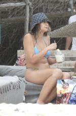 SOFIA JAMORA in Bikni at a Beach in Tulum 03/19/2021