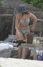 SOFIA JAMORA in Bikni at a Beach in Tulum 03/19/2021