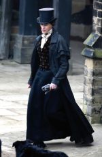SURRANE JONES on the Set of Gentleman Jack Series 2 in Leeds 03/02/2021
