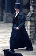 SURRANE JONES on the Set of Gentleman Jack Series 2 in Leeds 03/02/2021