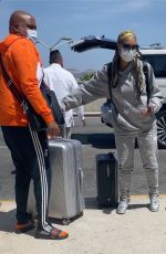 TAMAR BRAXTON at Airport in Cabo San Lucas 03/25/2021