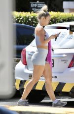 TAMMY HEMBROW Leaves a Gym in Brisbane 03/02/2021