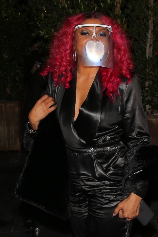 TARAJI P. HENSON at Megan Thee Stallion’s Grammy Afterparty in Hollywood 03/14/2021