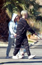 TARYN MANNING Out with Her Dogs in Palm Springs 03/09/2021
