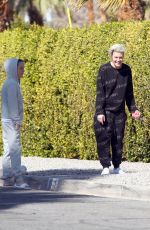 TARYN MANNING Out with Her Dogs in Palm Springs 03/09/2021