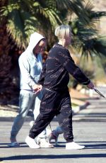 TARYN MANNING Out with Her Dogs in Palm Springs 03/09/2021