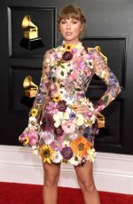 TAYLOR SWIFT at 2021 Grammy Awards in Los Angeles 03/14/2021