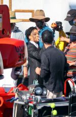 TESSA THOMPSON on Set of a Movie in Sydney 03/05/2021