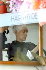 TILDA SWINTON at a Hair Salon in Sydney 03/25/2021