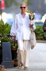 TILDA SWINTON at a Hair Salon in Sydney 03/25/2021