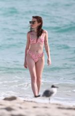 URSZULA MARKOWSKA in Bikini at a Beach in Miami 03/06/2021 