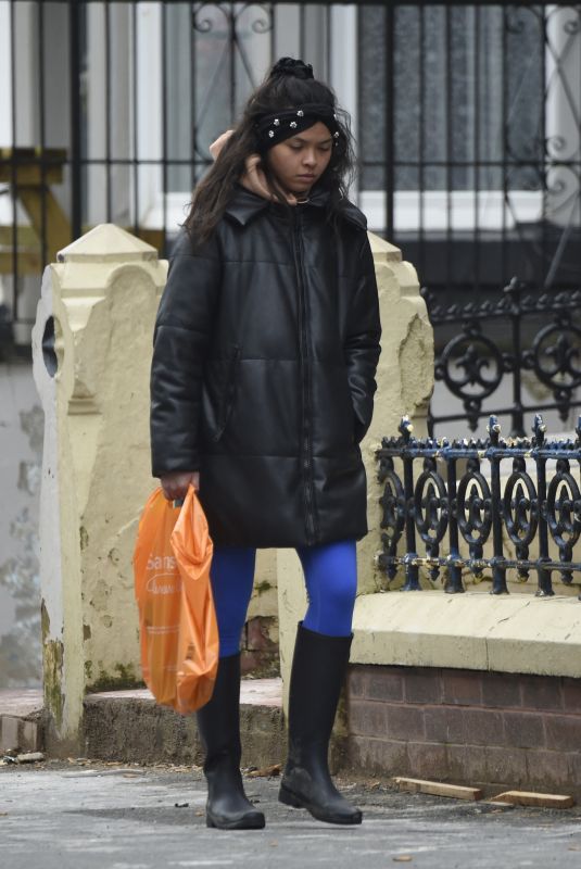 VANESSA BAUER Out Shopping at Sainsburys in Blackpool 03/09/2021