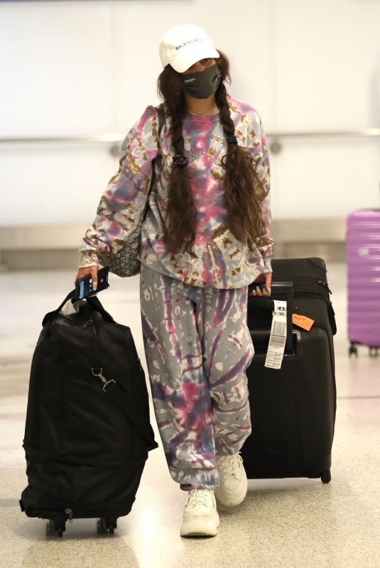 VANESSA HUDGENS at LAX Airport in Los Angeles 03/31/2021