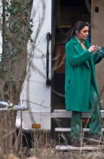 VANESSA HUDGENS on the Set of The Princess Switch 3 in Longniddry 02/27/2021