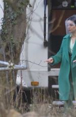 VANESSA HUDGENS on the Set of The Princess Switch 3 in Longniddry 02/27/2021