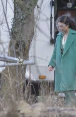 VANESSA HUDGENS on the Set of The Princess Switch 3 in Longniddry 02/27/2021