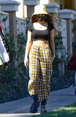 VANESSA HUDGENS Outside a Senior Care Facility in Los Angeles 03/03/2021