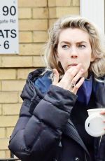 VANESSA KIRBY Checking Out Georgian Style 3 Story House in London 03/20/2021