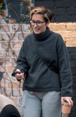 VICKY MCCLURE Leaves a Recording Studio in Nottingham 03/18/2021